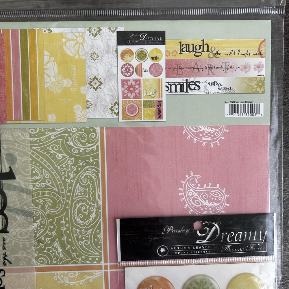 Rhonna Farrer Autumn Leaves Dreamy Fresh Paisley Kit SEI Hand in Hand‎ Craft Lot - Picture 7 of 13